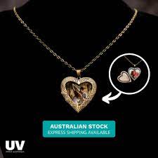 Need help choosing the right size image for your locket or charm? Vintage Heart Locket With Photo Printing Included Personalised Necklace Gift For Him Her Uv Print Australia