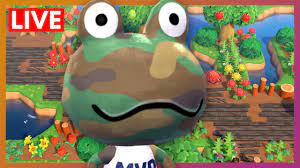 Camping Camofrog | Animal Crossing New Horizons LIVE - YouTube