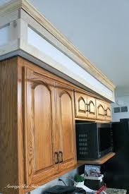Cabinet soffit lovable improbable kitchen cabinet cabinet storage the cabinet kitchen soffit trim moulding. Diy Kitchen Soffit Makeover How To Disguise A Kitchen Soffit Average But Inspired
