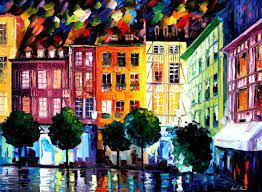 Discover the most authentic french country furniture at belle escape. Rouen France Palette Knife Oil Painting On Canvas By Leonid Afremov Size 40 X30 100cm X 75cm