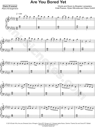 at recording academy — wallows. Dario D Aversa Are You Bored Yet Sheet Music Piano Solo In Gb Major Download Print Sku Mn0200488