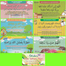 Doa naik kendaraan untuk anak tk. Stiker Doa Sehari Hari Isi 24 Do A Dari Al Qur An Dan Hadist Shopee Indonesia