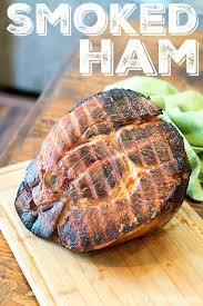 smoking a cooked ham the typical mom