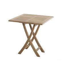 Profitez d'une table pliante en supplément de votre table de salon, table de cuisine ou de salle à manger dans la maison. Table Carree Pliante 70x70cm En Bois De Teck Meubles D Exterieur