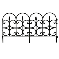Pieces silk plants candles & holders vases room dividers photo frames. Emsco Victorian Fleur De Lis Medium 16 In Resin Garden Fence 12 Pack 2093hd The Home Depot