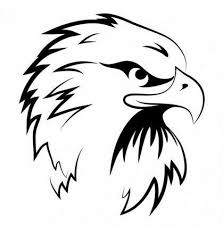 Black And White Eagle Tattoo Pin By Susan Carrell On Digital Eagle Eagle Drawing Stencil Art Tattoo Outline