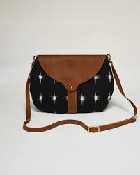 The Taplin Purse In Black White Star Ikat With Cove Green Waxed Canvas S H E L T E R Purses Cheap Louis Vuitton Bags Bags