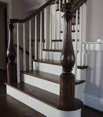 Repurpose stair spindles | rustic 2 pane window upcycled deck spindles and another round at the thrift and i came home with a couple of wooden candle sticks. High Quality Wood Stair Parts Thick Stair Treads Large Newel Posts And More Stair Parts Direct From The Manufacturer Kinzel Wood Products