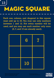 Help Your Child With His Logic And Number Skills With This Fun Worksheet Which Is Similar To The Number Puzzle Math Logic Puzzles Magic Squares Maths Puzzles