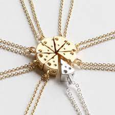 Cheese Necklace Friendship Necklace Best Friends Necklace Etsy Friend Necklaces Bff Jewelry Friend Jewelry