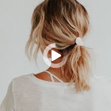 Even though the grunge spiked hair from the 90s isn't in. Brass Pony Tail Cover Modern Hair Tie Cover Metal Hair Accessory Metal Ponytail Easy Hairstyles For Long Hair Cute Hairstyles For Medium Hair Metallic Hair
