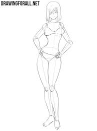 Anime eyes come in many shapes and sizes. How To Draw An Anime Girl Body Drawingforall Net