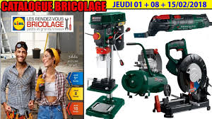 Catalogue Lidl Bricolage Fevrier 2018 Compresseur Tronconneuse A Metaux Parkside Perceuse A Colonne Youtube