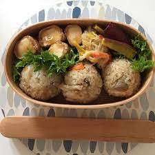 new the 10 best food with pictures 2019 4 19お弁当 炊き込みご飯おにぎり 厚揚げの豚肉巻き 鱈のチーズ焼き さつまいもスティック 今日から部活スタート 頑張れ お弁当 曲げわっぱ 曲げわっぱ弁当 おうちごはん 暮 food chicken meat