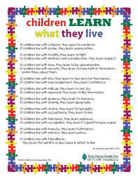 Children Learn What They Live Kids Learning Learning Learn To Fight