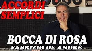 Fabrizio de andre, gian piero reverberi, roberto ferri copyright: 75 Bocca Di Rosa Fabrizio De Andre Tutorial Pianoforte Accordi Facili Youtube