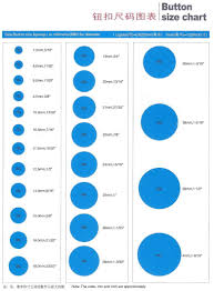 Button Size Chart Size Chart Sewing Pants Buttons