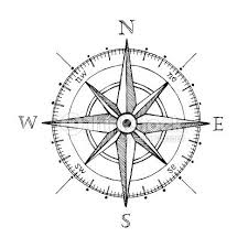 Compass Wind Rose Hand Drawn Design Element Wind Rose How To Draw Hands Compass Drawing