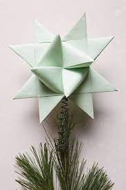 Origami Star Tree Topper Xmas Tree Toppers Star Tree Topper Christmas Tree Star Topper