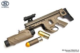 37mm load your own ammo empty cases 10/set code: Fn S Eglm Enhanced Grenade Launcher Module 40mm Grenade Is Usually Used As An Under Barrel Grenade Launcher For Fn S Scar H Sc Fn Herstal Guns Tactical Guns