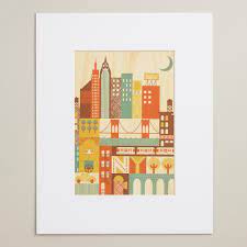 Small New York Print On Wood Wall Art Print Collage Wood Print Wall Art Prints