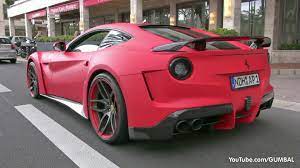 Ferrari F12 Berlinetta Novitec Rosso N Largo On The Road In Monaco Ferrari F12 Ferrari Car
