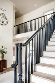 592 free photos of stair railing. How We Completely Updated Our Stair Railings By Only Swapping Out The Balusters Stair Railing Design Stair Railing Makeover Painted Stair Railings
