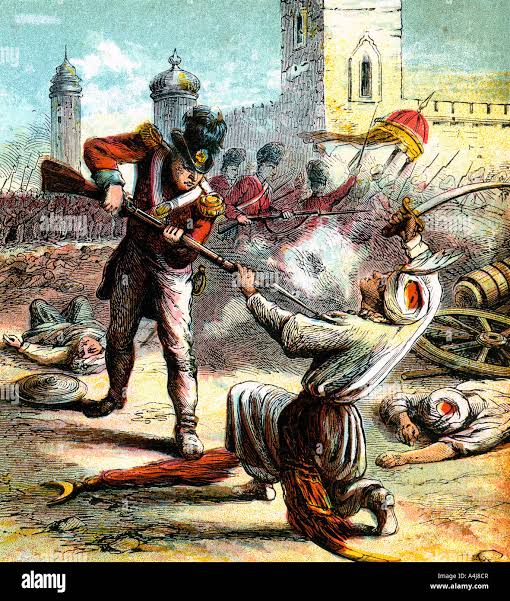 Capture of Seringapatam', 1799 (c1850s). Artist: Unknown Stock Photo - Alamy