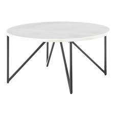 Customers love the sleek and modern appeal they add to homes of all sizes and. Kinsler Round Coffee Table White Picket House Furnishings Target