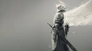 Maybe you would like to learn more about one of these? Medieval Knight With Wings And Halo Illustration Hd Wallpaper Wallpaper Flare