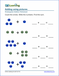 free preschool kindergarten simple math worksheets printable k5 learning
