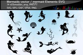 Mermaid Silhouette Graphic By Arcs Multidesigns Creative Fabrica