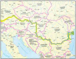 Celelalte 9 tari strabatute de dunare detin, in ordine: Harta Fluviul Dunarea Harta