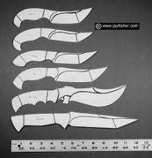 Due to popular demand i have expanded the printable knife patterns (templates) to three pages. Custom Knife Patterns Drawings Layouts Styles Profiles