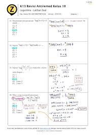 Hasil penelitian yang dilakukan lestari. Ambisnotes Soal Matematika Logaritma Ambisnotes
