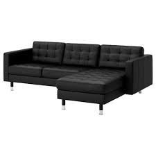 Landskrona Grann Bomstad Black 3 Seat Sofa Width 242 Cm Ikea Landskrona Sofa Landskrona Faux Leather Sofa