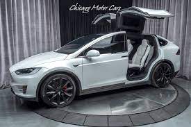 Find previously owned tesla here Used 2018 Tesla Model X P100d Enhanced Autopilot Six Seat Interior For Sale Special Pricing Chicago Motor Cars Stock 16592c
