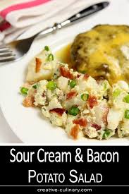 New potato salad with sour cream and dillsimply recipes. This Sour Cream And Bacon Potato Salad Has Been Our Family Favorite For Many Years It Never Disappoints Bacon Potato Salad Bacon Potato Potatoe Salad Recipe