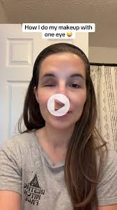 How i do my makeup with one eye #oneeye #makeup #prostheticeye #eye #grwn  #oneeyegirl