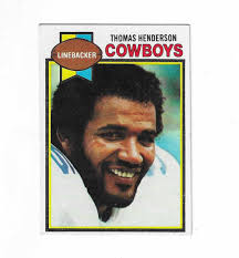 Vintage 1979 Topps Football Thomas "Hollywood" Henderson Card #385