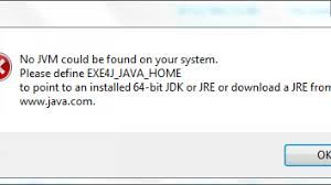 Java 32 and 64 bit enables developers to create software on one platform (java platform) and provide it to users running almost any other platform (windows, mac, linux, solaris or unix). Exe4j Java Home No Jvm Could Be Found On Your System