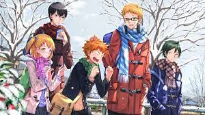 .kageyama tobio, hinata shouyou, akaashi keiji, kozume kenma, matsukawa issei, inuoka sou, yahaba shigeru, hanamaki takahiro, kindaichi yutarou, takeda ittestu, tanaka saeko (haikyuu). Anime Desktop Wallpaper Haikyuu