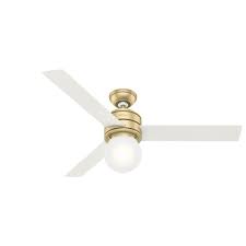 Shop Hunter 52 Allison Ceiling Fan With Led Light Kit And Handheld Remote Modern Brass Modern Brass Overstock 30732874