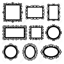 Set Of Decorative Frames Ornamental Frame Silhouettes Royalty Free Cliparts Vectors And Stock Illustration Image 59166441