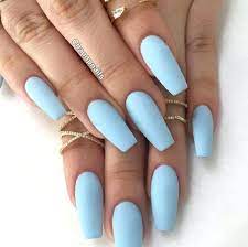 Topic For Fake Nail Designs Tumblr Acrylic Blue Nails Matte Baby Fake Nails Designs Fake Nails Turquoise Nails