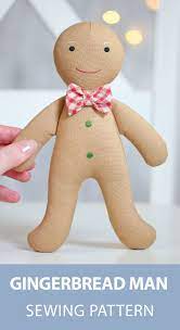 Pdf Gingerbread Man Sewing Pattern Tutorial Rag Doll Etsy In 2021 Cardboard Crafts Kids Christmas Dolls Diy Doll
