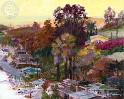 Crystal Cove California Art Watercolor Architecture Arches Watercolor Paper
