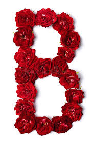 B alphabet letter dp pics wallpaper for whatsapp n. Letter B From Flowers Of Red Rose Stock Photo Image Of Design Flowers 128931198