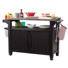 Desserte De Cuisine En Resine Unity Xl Keter Desserte Exterieur Rangement De Patio Desserte De Jardin