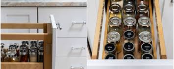 A craftsman kitchen can feature smart hidden trash can storage too a cool idea of trash can storage and an additional drawer for garbage base (normandy remodeling) Out Of Sight Hidden Storage Ideas For The Kitchen Seven Tide Boston Showroom